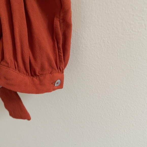 Beautiful Rust Orange Blouse! - Picture 9 of 9